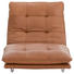 RELAXLIEGE in Leder Hellbraun - Chromfarben/Hellbraun, Design, Leder (95/85/169cm) - Chilliano RELAXLIEGE in Leder Hellbraun - Chromfarben/Hellbraun, Design, Leder (95/85/169cm) - Chilliano