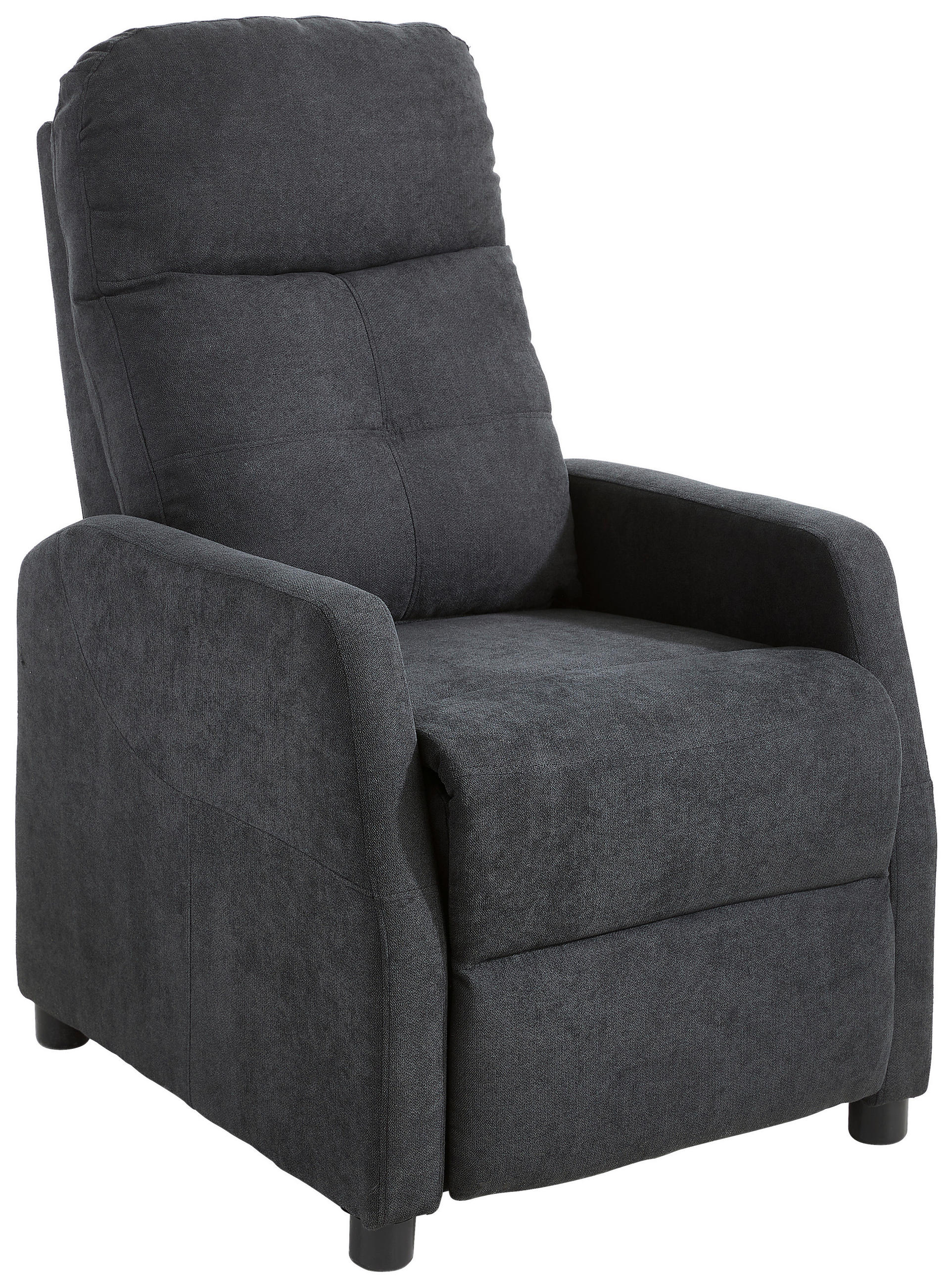 TV FOTELJA tekstil antracit - bijela/crna, Basics, tekstil/plastika (65/80-105/90-154cm) - Ti'me