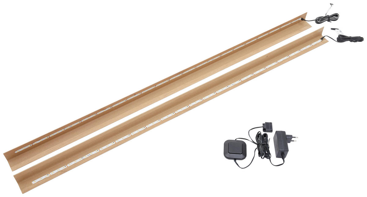 LED-STRIP 109 cm   - Schwarz/Weiß, KONVENTIONELL, Kunststoff (109cm) - Livetastic