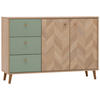 SIDEBOARD  109/73,9/33,05 cm 3 Schublade(n)  - Eichefarben/Grün, Design, Holz/Holzwerkstoff (109/73,9/33,05cm) - MID.YOU