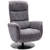 RELAXSESSEL in Textil Lila  - Edelstahlfarben/Lila, Design, Textil/Metall (71/112/83cm) - Dieter Knoll