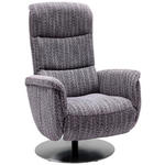 RELAXSESSEL in Textil Lila  - Edelstahlfarben/Lila, Design, Textil/Metall (71/112/83cm) - Dieter Knoll