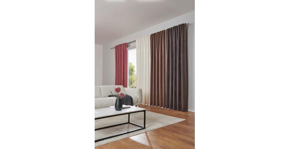 FERTIGVORHANG blickdicht  - Taupe, KONVENTIONELL, Textil (140/245cm) - Esposa