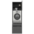 AUFSATZSCHRANK 67,5/58,2/67,5 cm   - Anthrazit, Basics, Holzwerkstoff (67,5/58,2/67,5cm) - Xora