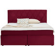 BOXSPRINGBETT 180/200 cm  in Rot  - Rot/Schwarz, Design, Kunststoff/Textil (180/200cm) - Xora
