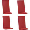 SESSELAUFLAGENSET Uni  - Rot, Basics, Textil (123/6/48cm) - Siena Garden