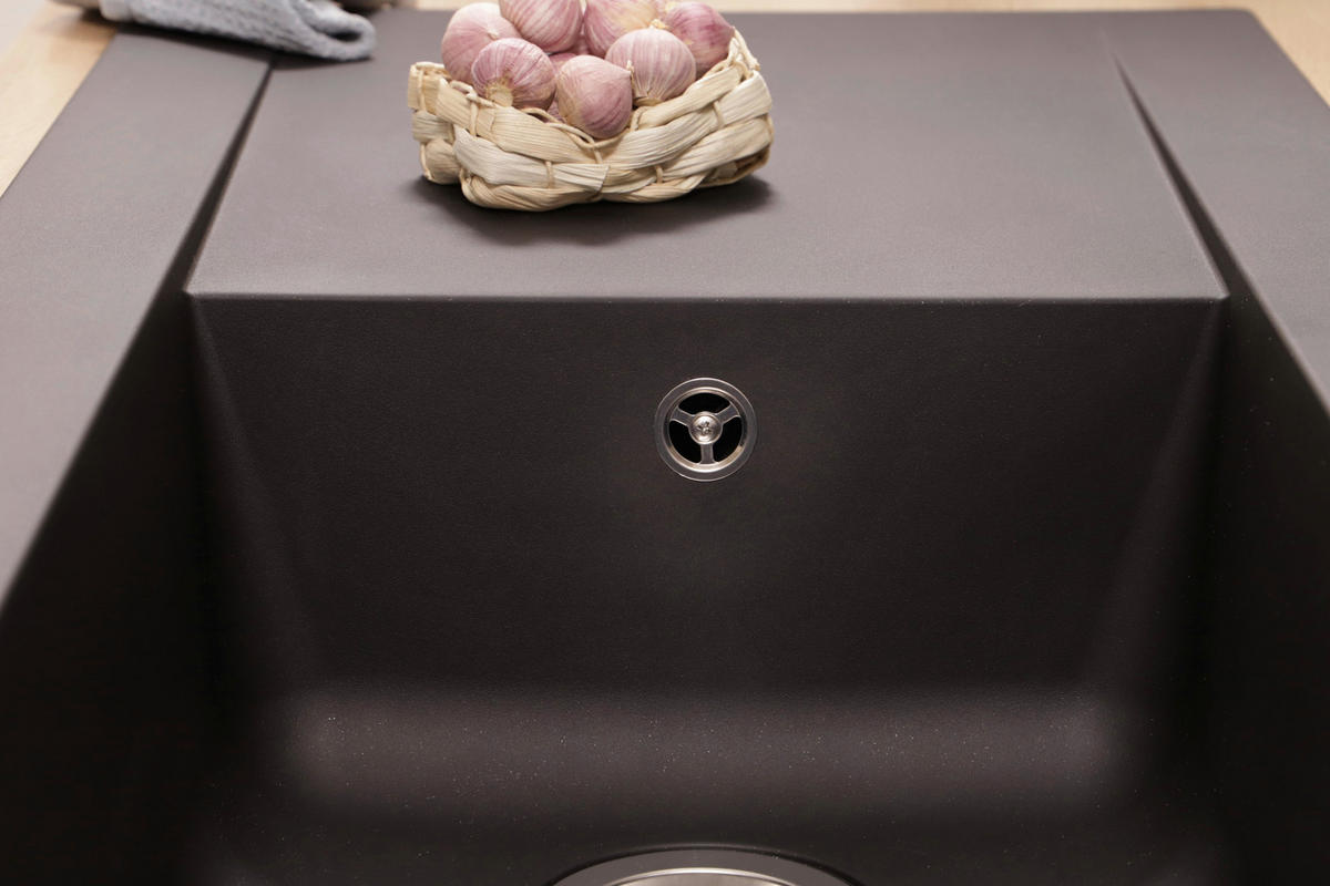 SPÜLE DENVER100X501BS  - Schwarz, Trend, Glas/Kunststoff (100/19,8/50cm) - Respekta