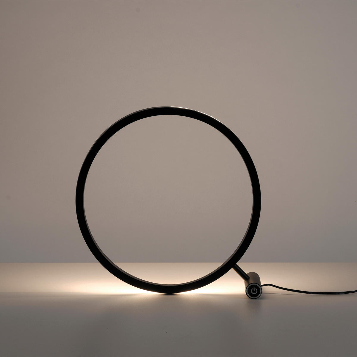 STOLNÁ LED LAMPA, dotykový stmievač, 28,5/10/28 cm - hliníková, Design, kov/plast (28,5/10/28cm)