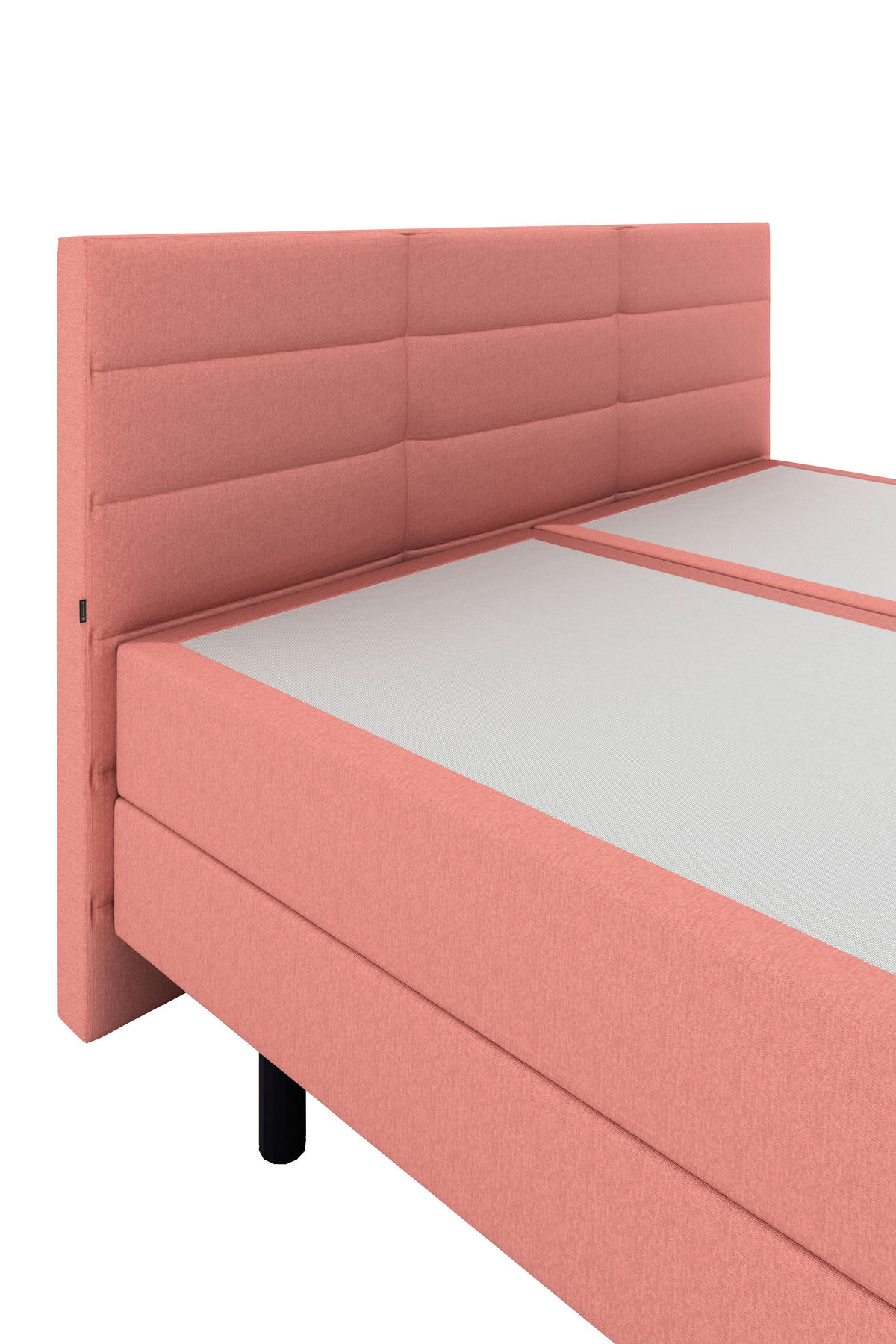 BOXSPRINGBETT 180/200 cm  in Koralle  - Koralle/Schwarz, KONVENTIONELL, Holzwerkstoff/Kunststoff (180/200cm) - Musterring