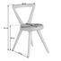 STUHL Wildeiche massiv Eichefarben, Grau - Eichefarben/Grau, Design, Holz/Textil (49/83/57cm) - Voglauer