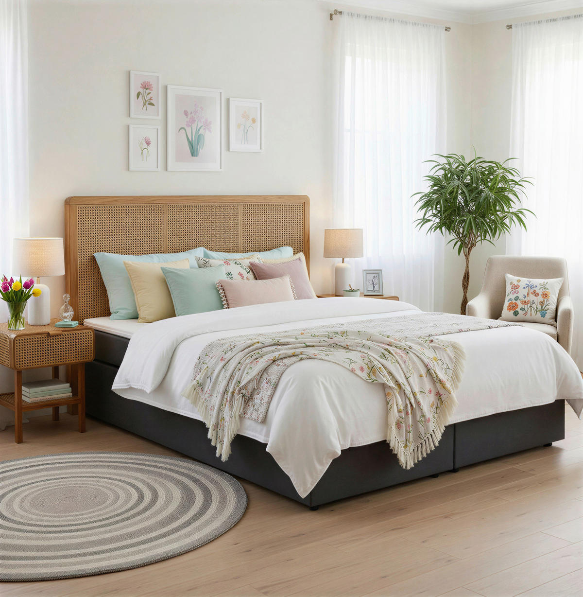 KOPFTEIL 220/120/4 cm  - Naturfarben, Basics, Holz (220/120/4cm) - Livetastic