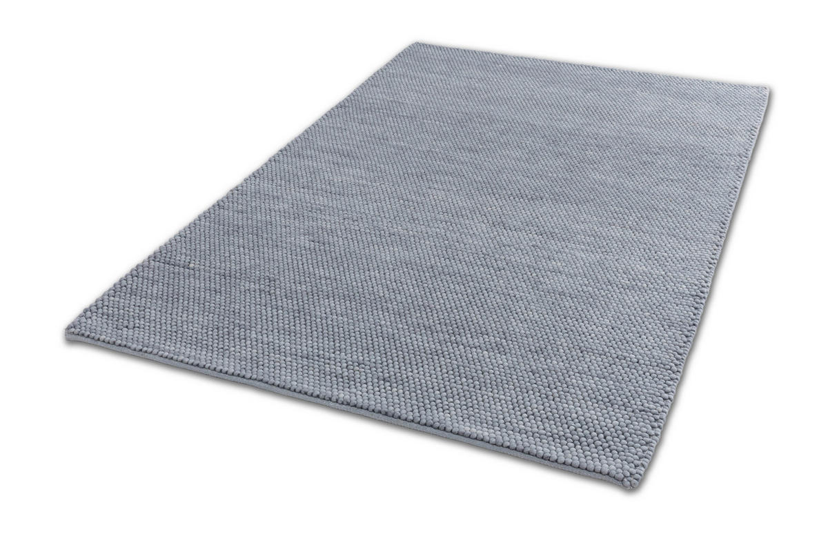HANDWEBTEPPICH 170/240 cm Poppy Hellblau  - Hellblau, Basics, Textil (170/240cm) - Schöner Wohnen