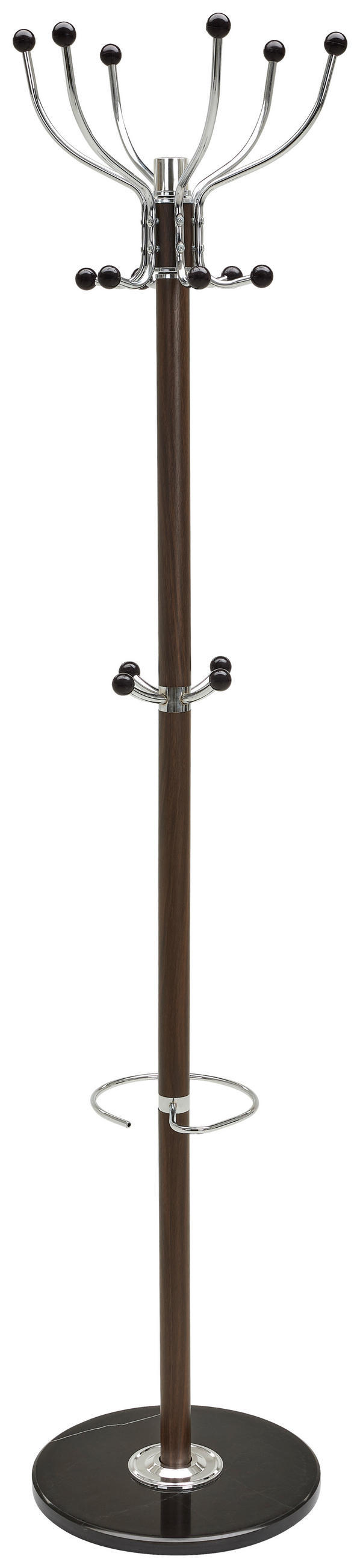 ÁLLÓ FOGAS sötétbarna 37/176/37 cm   - sötétbarna, Basics, műanyag/kő (37/176/37cm) - Xora