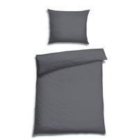 BETTWÄSCHE Satin 140/200 cm  - Dunkelgrau, Basics, Textil (140/200cm) - Florella