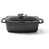 PEKÁČ 6 l - černá/čiré, Basics, kov/sklo (33/21,5/11cm) - Homeware Profession.