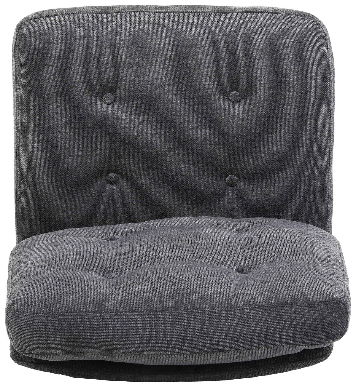 DREHSTUHL  in Mikrofaser Grau  - Schwarz/Grau, MODERN, Holz/Kunststoff (66/90/98/76cm) - MID.YOU