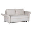 SCHLAFSOFA Cord Creme  - Chromfarben/Creme, Design, Kunststoff/Textil (176/81/98cm) - Xora