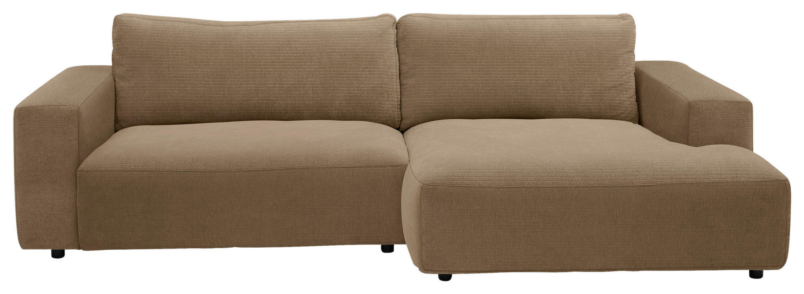 ECKSOFA MR LUCIA Messingfarben Chenille  - Messingfarben/Schwarz, Design, Kunststoff/Textil (296/190cm) - Musterring