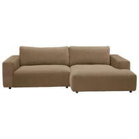 ECKSOFA MR LUCIA Messingfarben Chenille  - Messingfarben/Schwarz, Design, Kunststoff/Textil (296/190cm) - Musterring