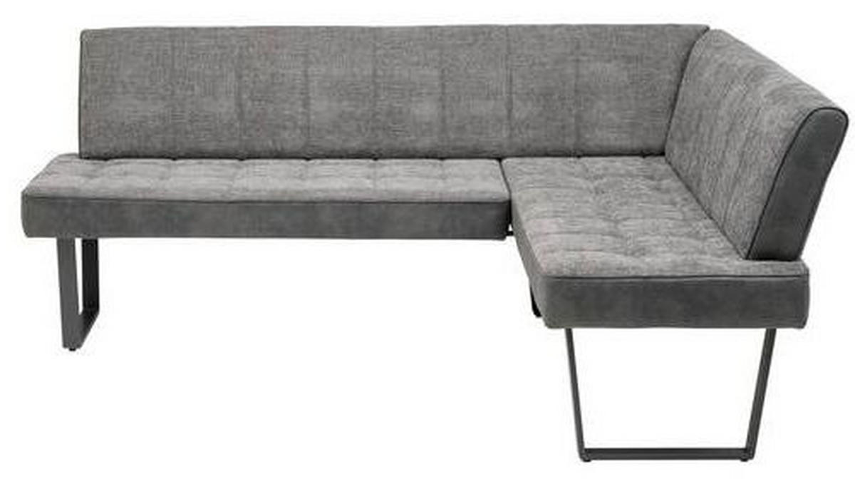 SAROKPAD 160/200 cm  szürke, fekete  - fekete/szürke, Konventionell, textil/fém (160/200cm) - MID.YOU