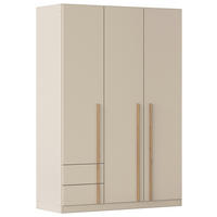 DREHTÜRENSCHRANK 3-türig Champagner, Eiche Artisan  - Champagner/Eiche Artisan, Design, Holz/Holzwerkstoff (136/197/54cm) - Stylife