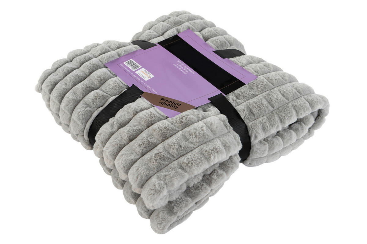 WOHNDECKE 150/200 cm  - Silberfarben, Basics, Textil (150/200cm) - Kayoom