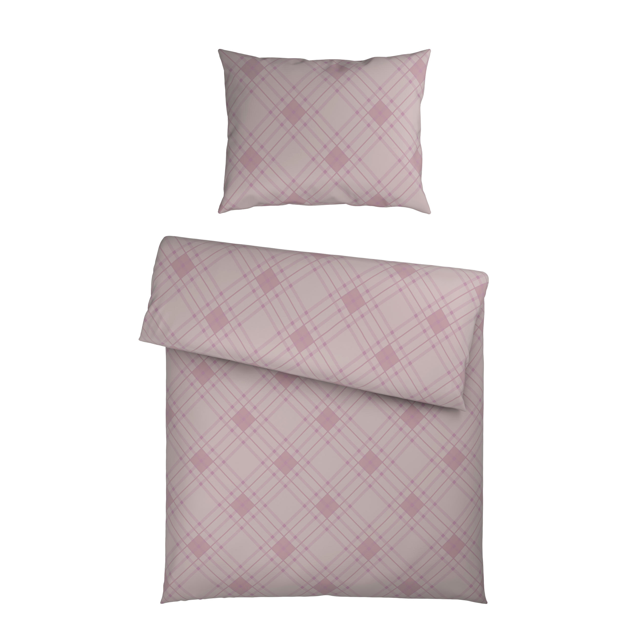 BETTWÄSCHE Satin 140/200 cm  - Rosa, Design, Textil (140/200cm) - Ambia Home