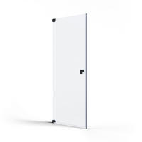 DUSCHTÜR Schwarz  90/200 cm  - Schwarz, MODERN, Glas/Metall (90/200cm) - Schöner Wohnen