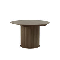 ESSTISCH Eichefarben, Dunkelbraun rund  ausziehbar  - Eichefarben/Dunkelbraun, Trend, Holzwerkstoff (120-167/120/75cm) - home24