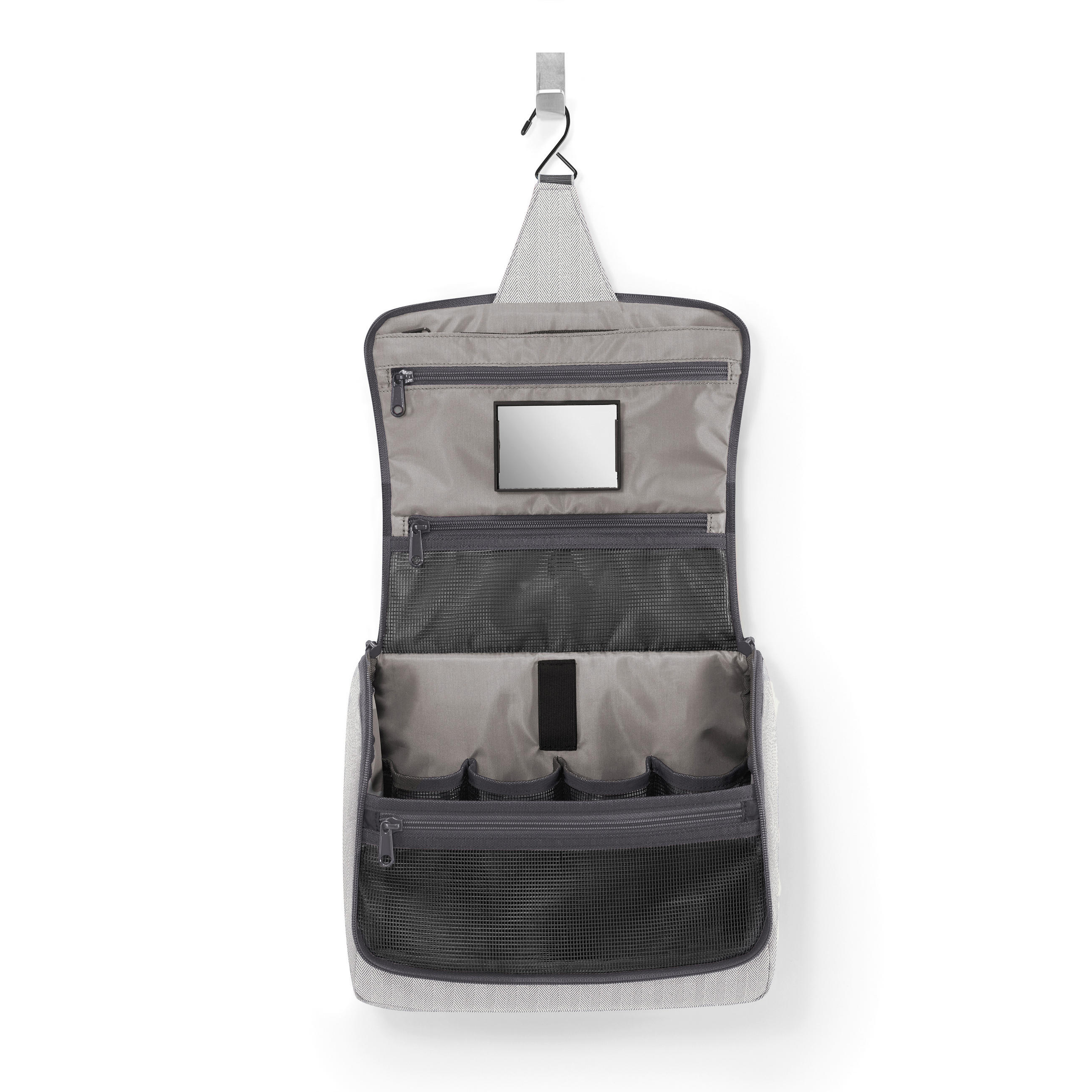 KOSMETIKTASCHE  - Grau, Basics, Textil (28/25/10cm) - Reisenthel