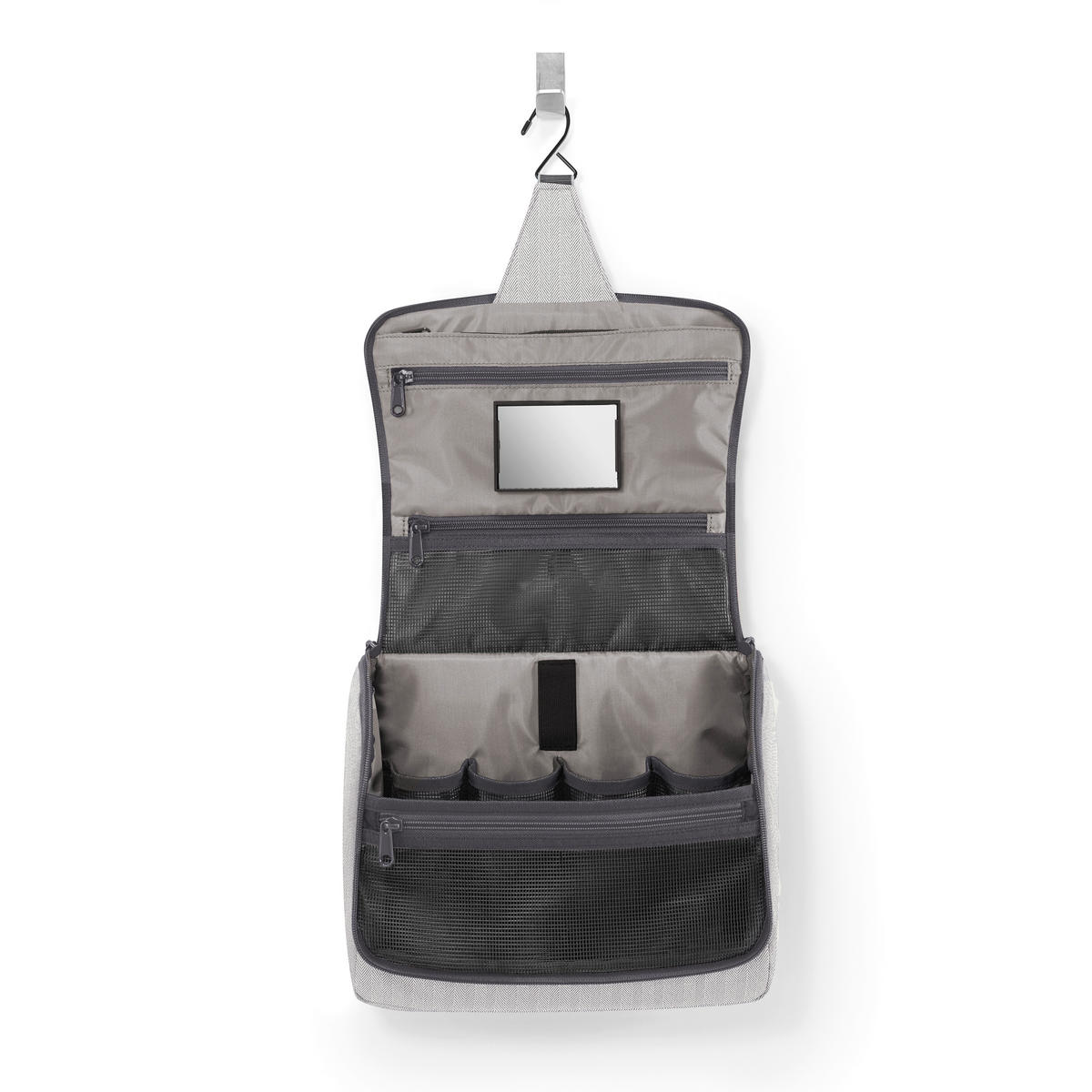 KOSMETIKTASCHE  - Grau, Basics, Textil (28/25/10cm) - Reisenthel