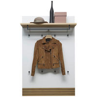 GARDEROBENPANEEL  in 92/140/28 cm  - Eichefarben/Anthrazit, Design, Holzwerkstoff/Metall (92/140/28cm) - Dieter Knoll