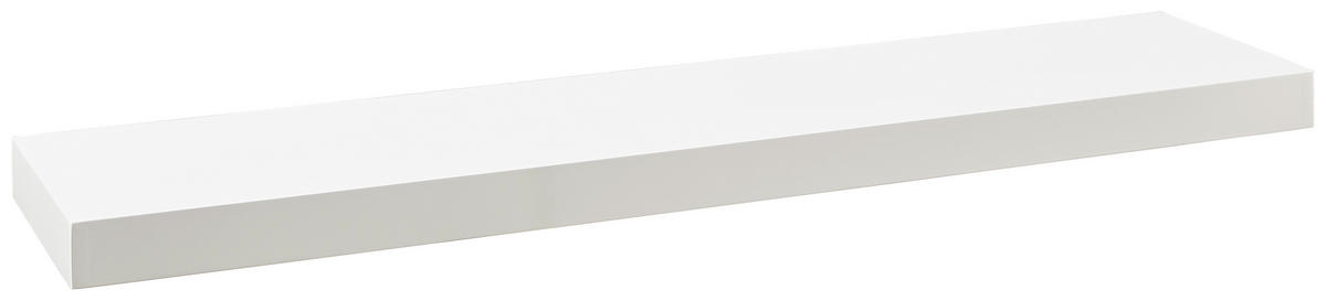 POLIȚĂ DE PERETE in 110/5/25 cm alb  - alb, Basics, material pe bază de lemn (110/5/25cm) - Xora