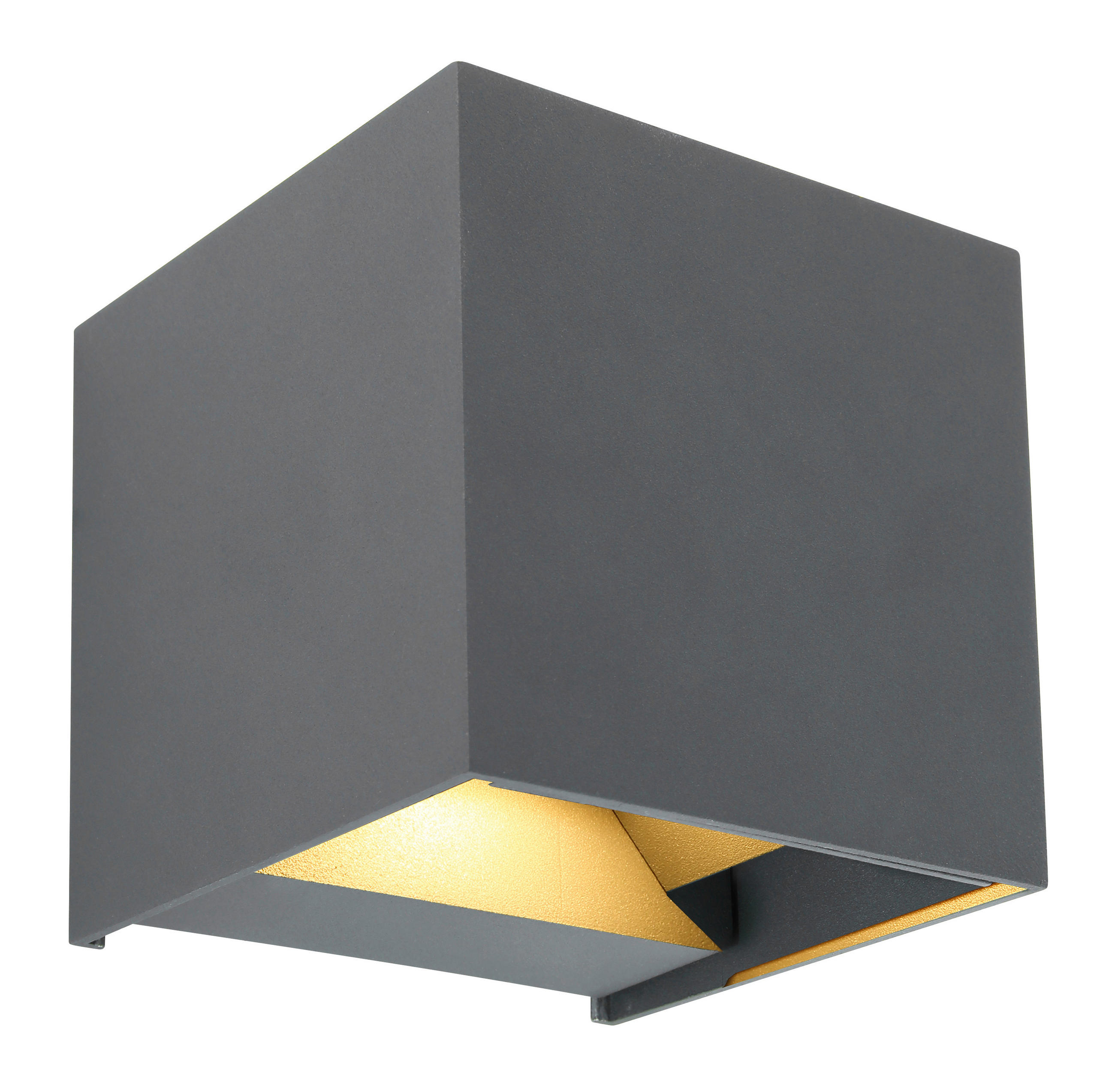 LED-AUßENLEUCHTE 10/10/10 cm   - Anthrazit, Design, Metall (10/10/10cm)