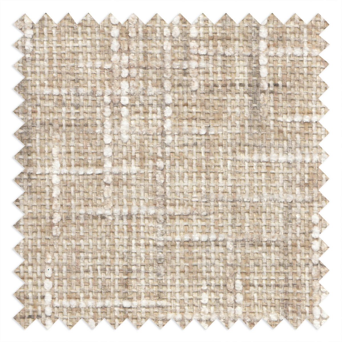 3-SITZER-SOFA Webstoff Beige  - Beige/Schwarzchrom, Design, Textil/Metall (187/85/92cm) - Livetastic