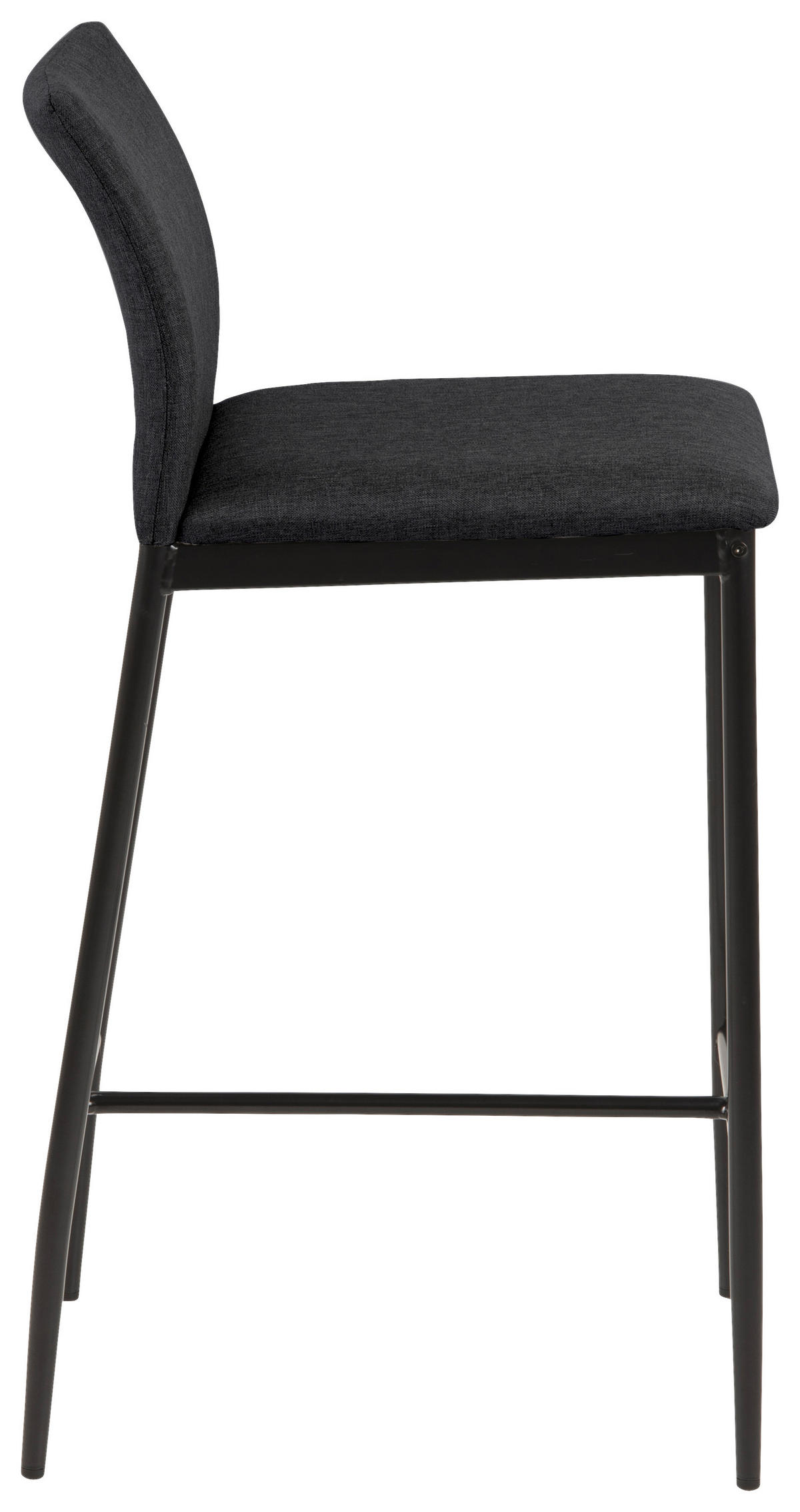BARSKA STOLICA  siva  metal, tekstil      - siva/crna, Konvencionalno, metal/tekstil (41/90,5/48,5cm) - MID.YOU
