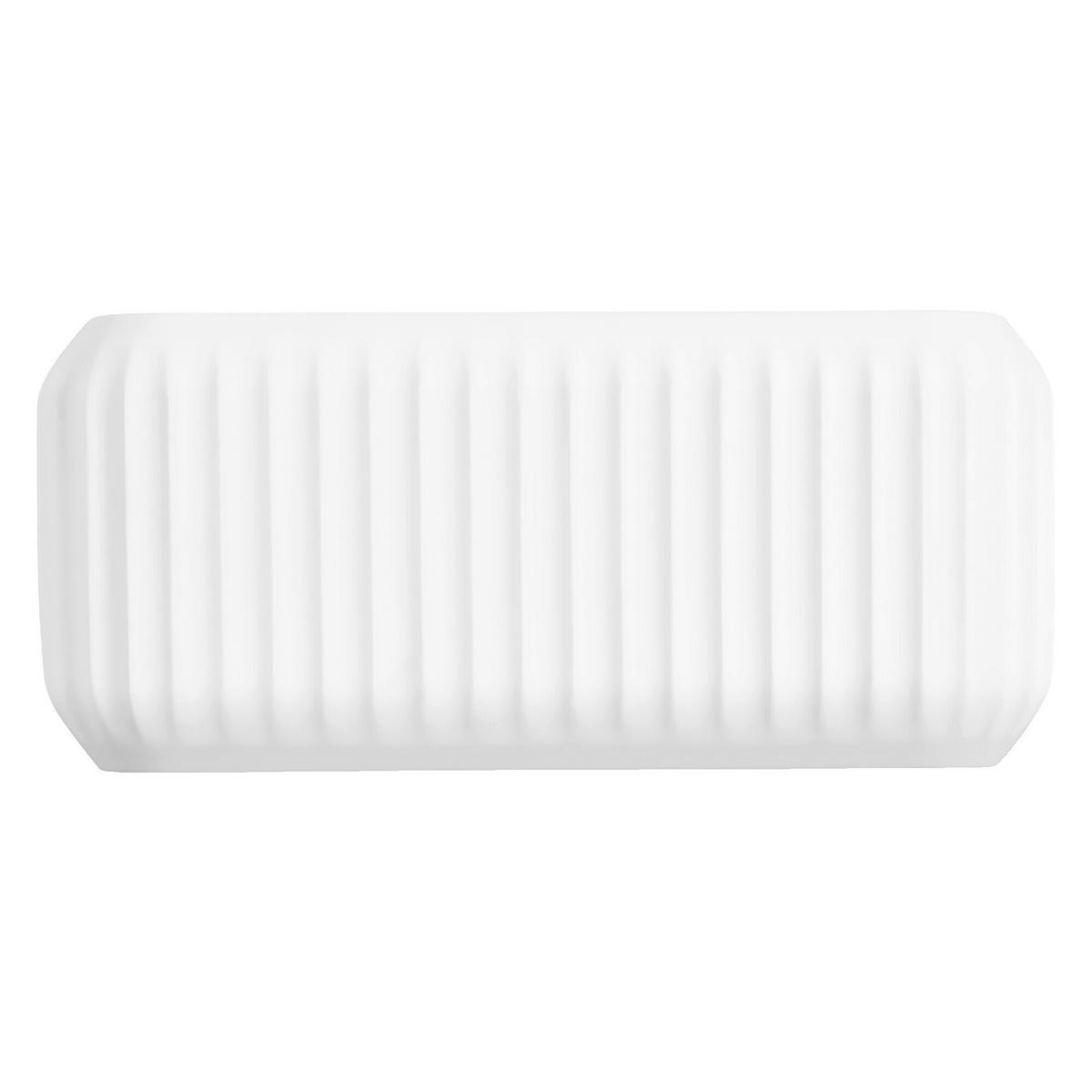 WANDLEUCHTE 33/11/15 cm   - Weiß, Basics, Stein (33/11/15cm) - Osram