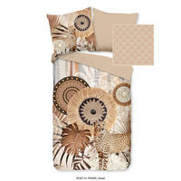 WENDEBETTWÄSCHE Raeni Satin 155/220 cm  - Taupe/Beige, Design, Textil (155/220cm)