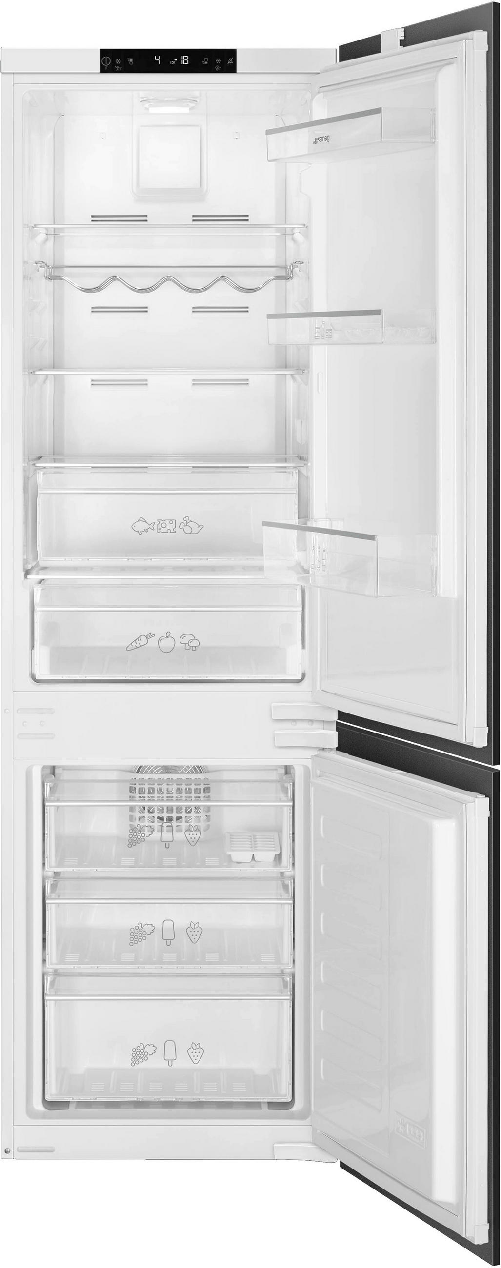 KÜHL-GEFRIER-KOMBINATION C8175TNE  - Weiß, Basics, Metall (54/177,5/54,5cm) - SMEG