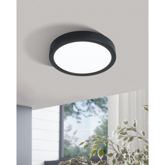 STROPNA LED-SVETILKA  Fueva 5 /2100 lm/4000 K// - črna/bela, Basics, kovina/umetna masa (21/2,8cm)