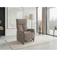 RELAXAČNÍ KŘESLO, textil, šedohnědá - černá/šedohnědá, Basics, textil/plast (76/112/84cm) - Sit & More
