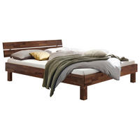 BETT 180/200 cm  in Nussbaumfarben  - Nussbaumfarben, Natur, Holz (180/200cm) - Hasena