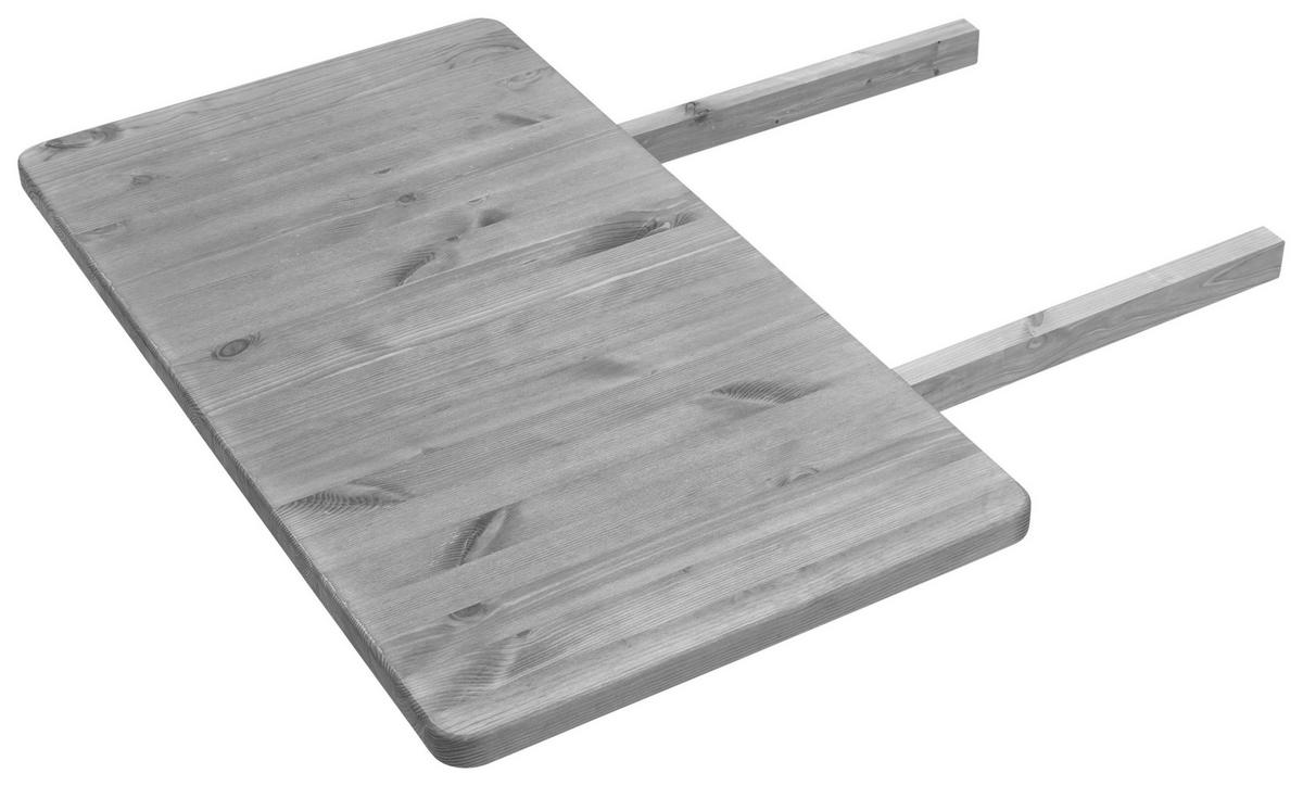 ANSTECKPLATTE Kiefer massiv Grau  - Grau, ROMANTIK / LANDHAUS, Holz (78/3/40cm) - Boxxx