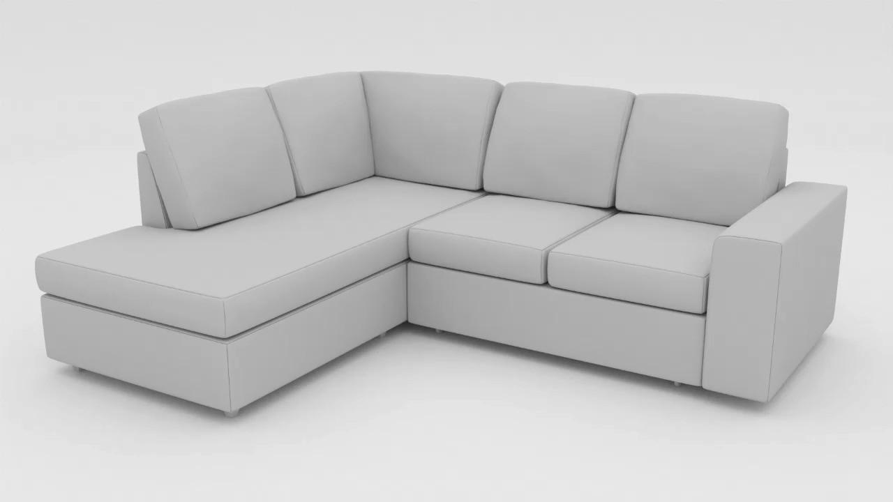 ECKSOFA Olivgrün Cord  - Eichefarben/Olivgrün, KONVENTIONELL, Holz/Textil (284/162cm) - Carryhome