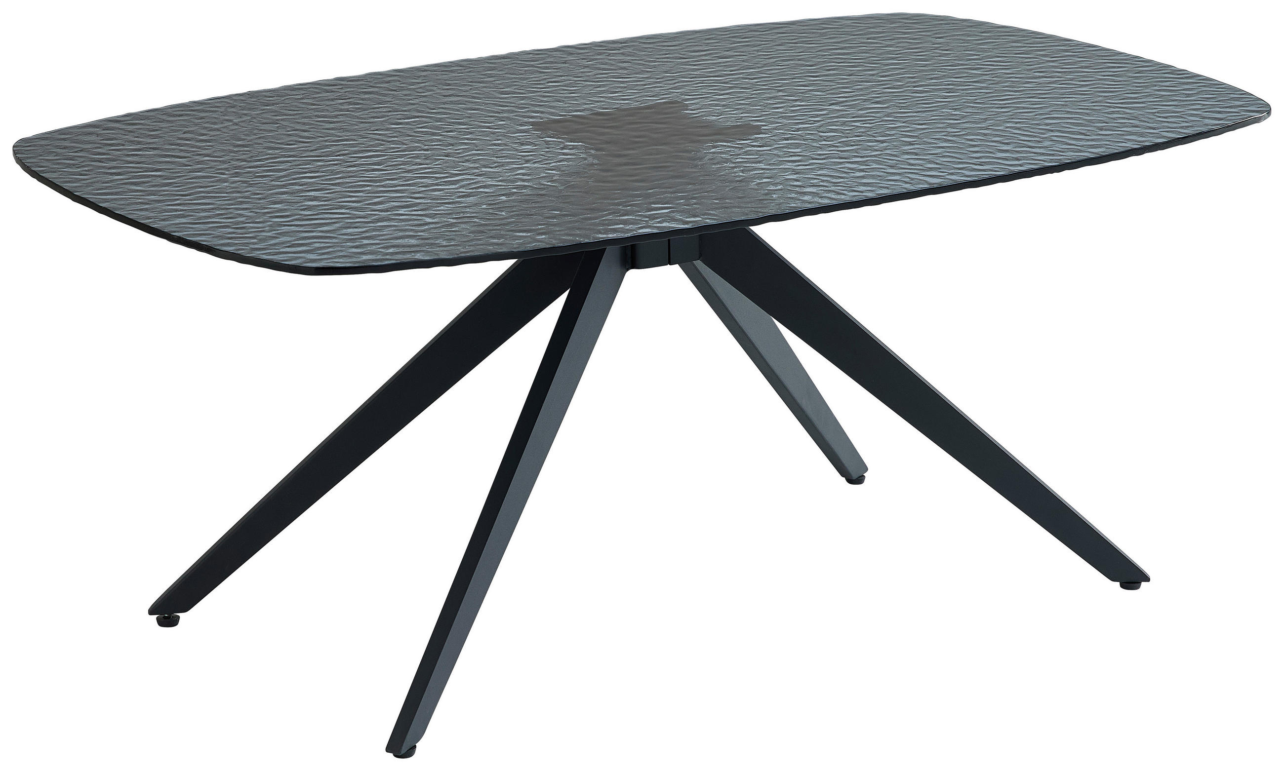 MĂSUȚĂ DE CAFEA metal, sticlă 110/70/44 cm   - negru, Design, sticlă/metal (110/70/44cm) - Boxxx