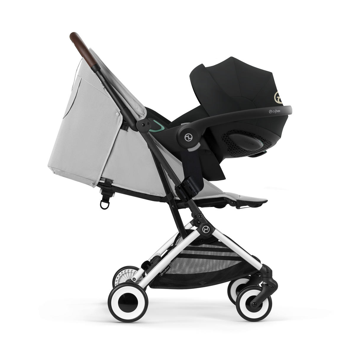 BUGGY Orfeo  - Hellgrau/Schwarz, Basics (77/52/102cm) - cybex GOLD
