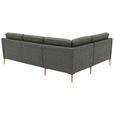 ECKSOFA  in Flachgewebe Grau  189/236 cm  - Eichefarben/Grau, Design, Holz/Textil (189/236cm) - Valnatura