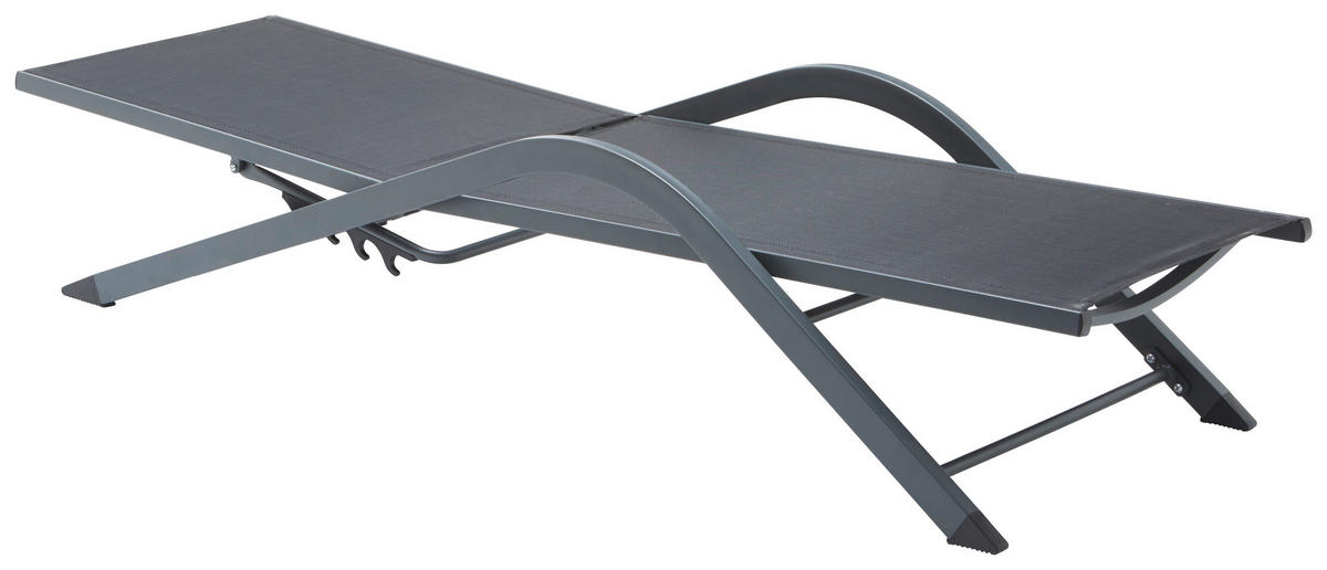 KERTI NAPOZÓÁGY 60/40(83)/192 cm  - fekete, Design, textil/fém (60/40(83)/192cm) - Xora