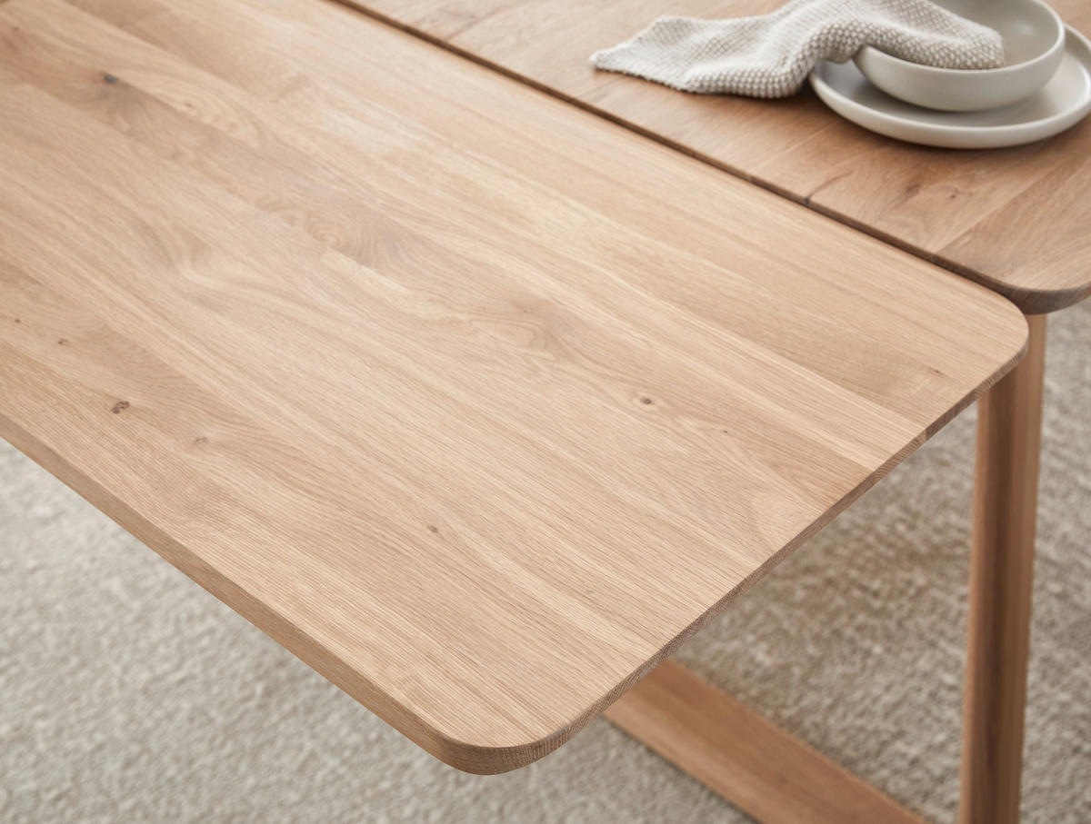 ESSTISCH Eiche vollmassiv rechteckig Eiche Bianco  - Eiche Bianco, KONVENTIONELL, Holz (160/90/75cm) - Linea Natura