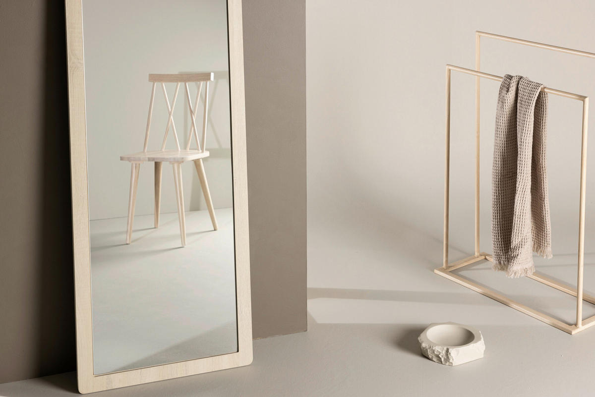 DEKORATIV SPEGEL 60/193/3 cm    - vit, Modern, trä/glas (60/193/3cm) - Livetastic